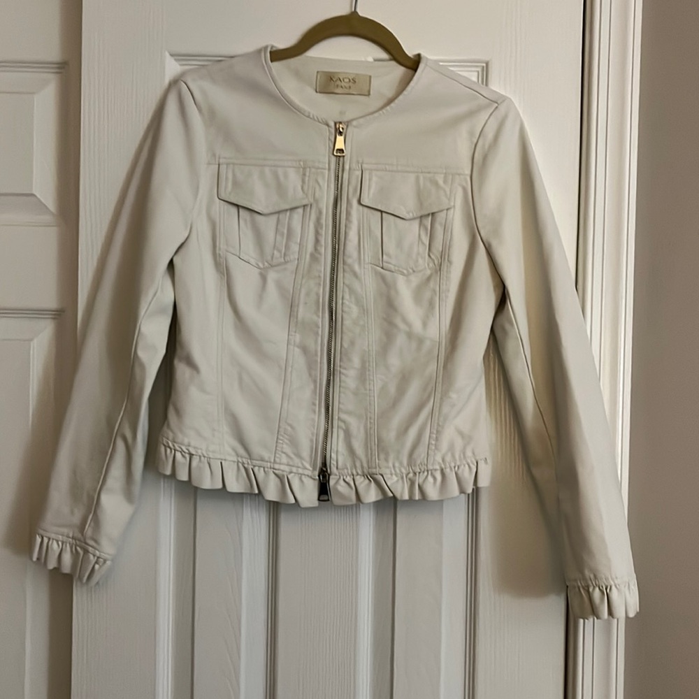 KAOS Jeans crème zip up jackets